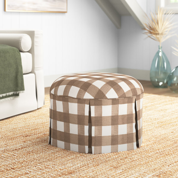 Buffalo Plaid Ottoman | Wayfair